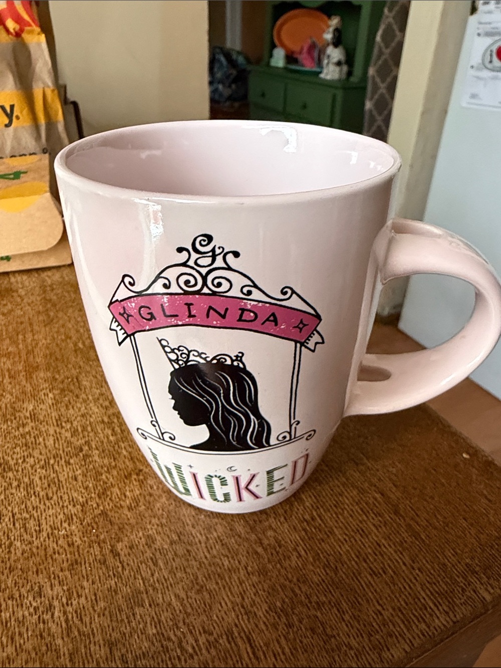 Pink Glinda Themed Ceramic Mug - 'Glinda' Design